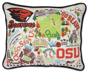 Oregon State University Embroidered CatStudio Pillow-Pillow-CatStudio-Top Notch Gift Shop