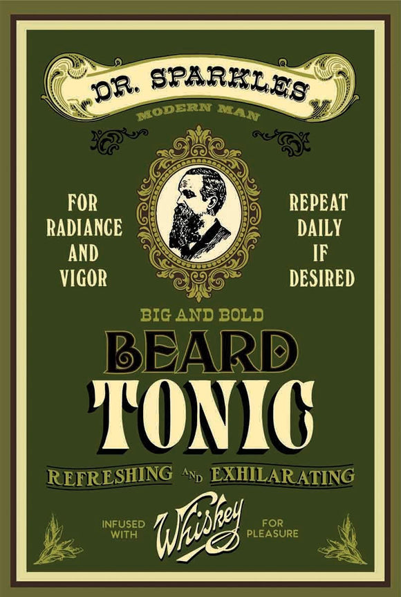 Beard Tonic Wood Sign - Personalized-Woody Signs-1000 Oaks Barrel-Top Notch Gift Shop