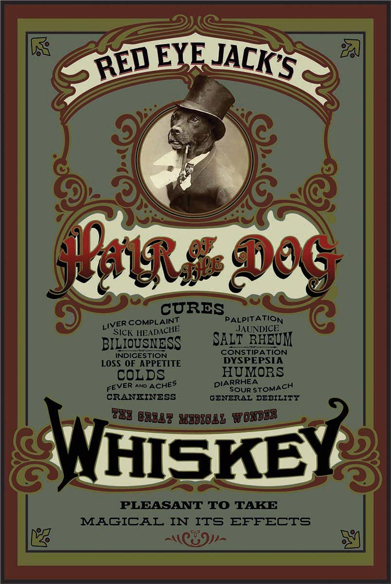 Hair Of The Dog Wood Sign - Personalized-Woody Signs-1000 Oaks Barrel-Top Notch Gift Shop