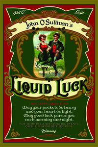 Liquid Luck Wood Sign - Personalized-Woody Signs-1000 Oaks Barrel-Top Notch Gift Shop