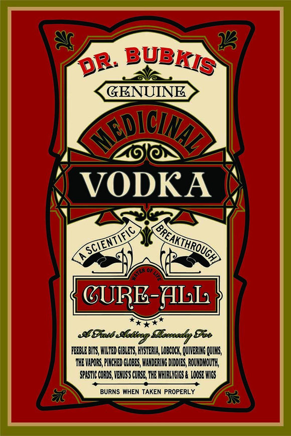 Medicinal Vodka Wood Sign - Personalized-Woody Signs-1000 Oaks Barrel-Top Notch Gift Shop