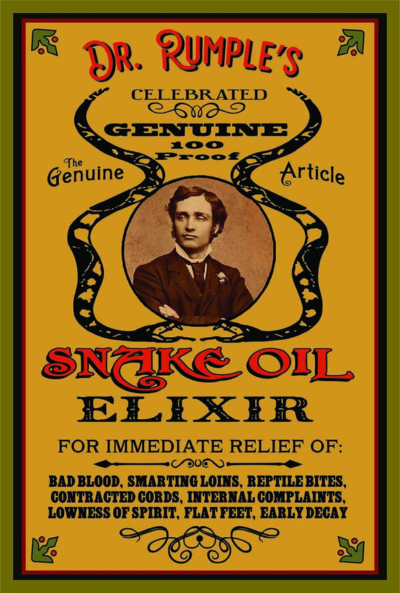 Snake Oil Wood Sign - Personalized-Woody Signs-1000 Oaks Barrel-Top Notch Gift Shop
