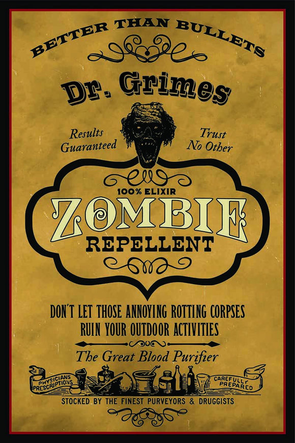Zombie Repellant Wood Sign - Personalized-Woody Signs-1000 Oaks Barrel-Top Notch Gift Shop