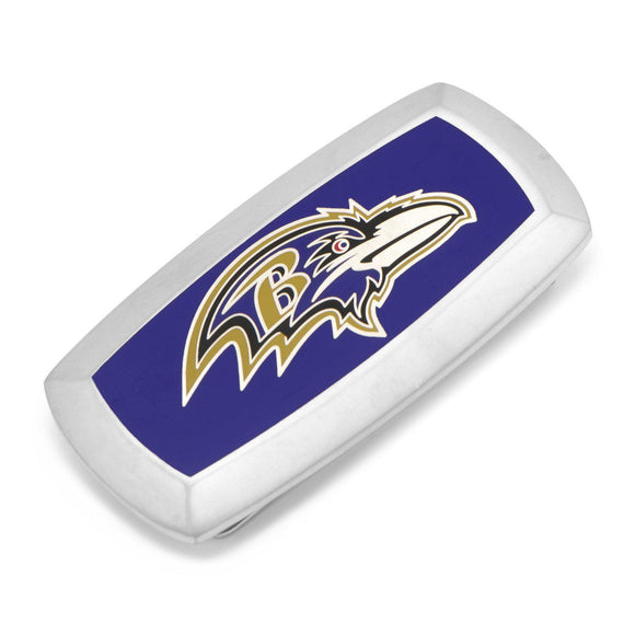 Baltimore Ravens Cufflinks and Cushion Money Clip Gift Set-Money Clip-Cufflinks, Inc.-Top Notch Gift Shop