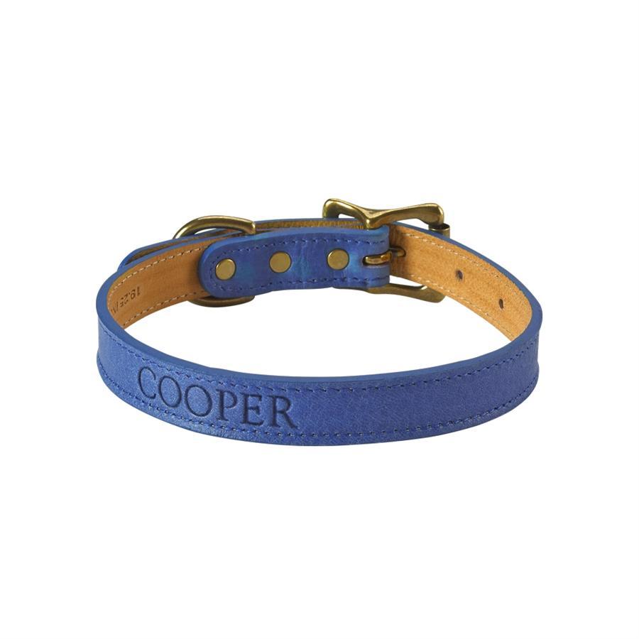 Italian Leather "Small" Dog Collar - Personalized-Dog Collar-Graphic Image, Inc.-Top Notch Gift Shop