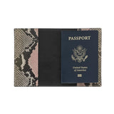 Passport Holder - Pink Embossed Python Leather - Personalized-Passport Holder-Graphic Image, Inc.-Top Notch Gift Shop