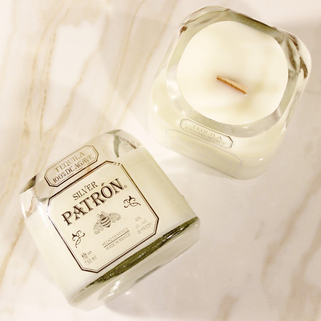 Patron Silver Tequila Bottle Candle-Candle-M.A.D. Candle Co.-Top Notch Gift Shop