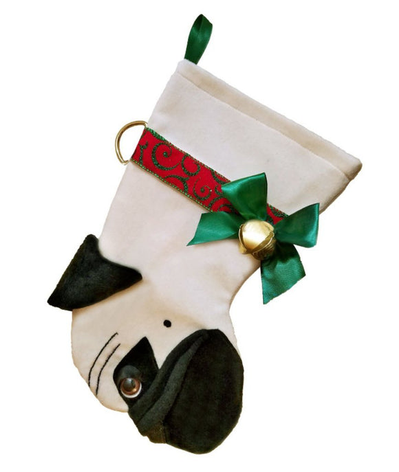 Pug Christmas Stocking-Holiday Stocking-Hearth Hounds-Top Notch Gift Shop