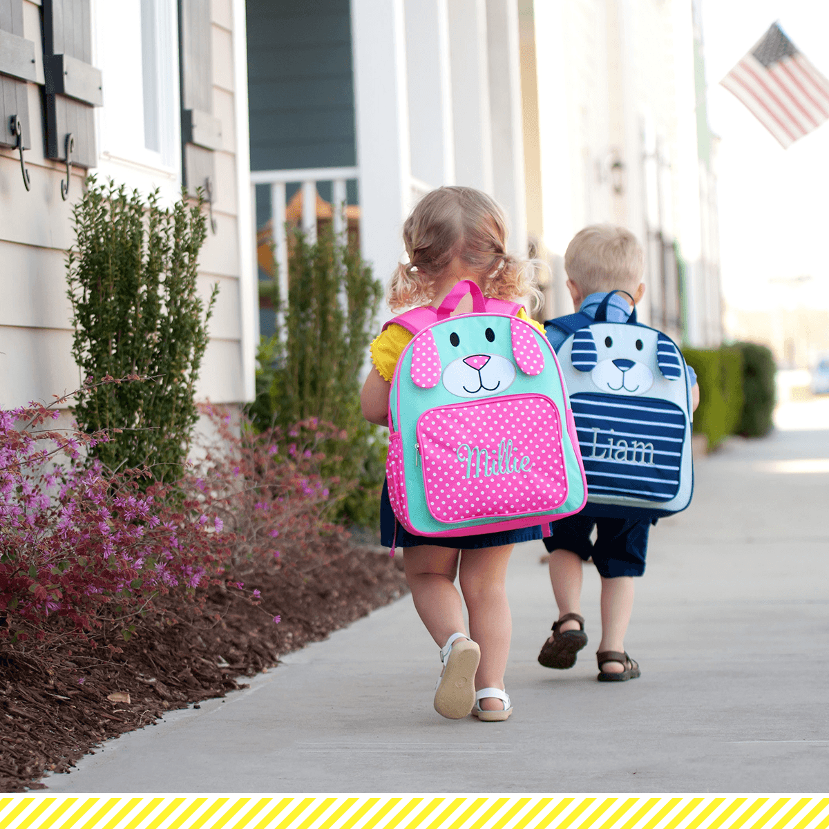 Pink Puppy Preschool Backpack - Personalized-Backpack-Viv&Lou-Top Notch Gift Shop