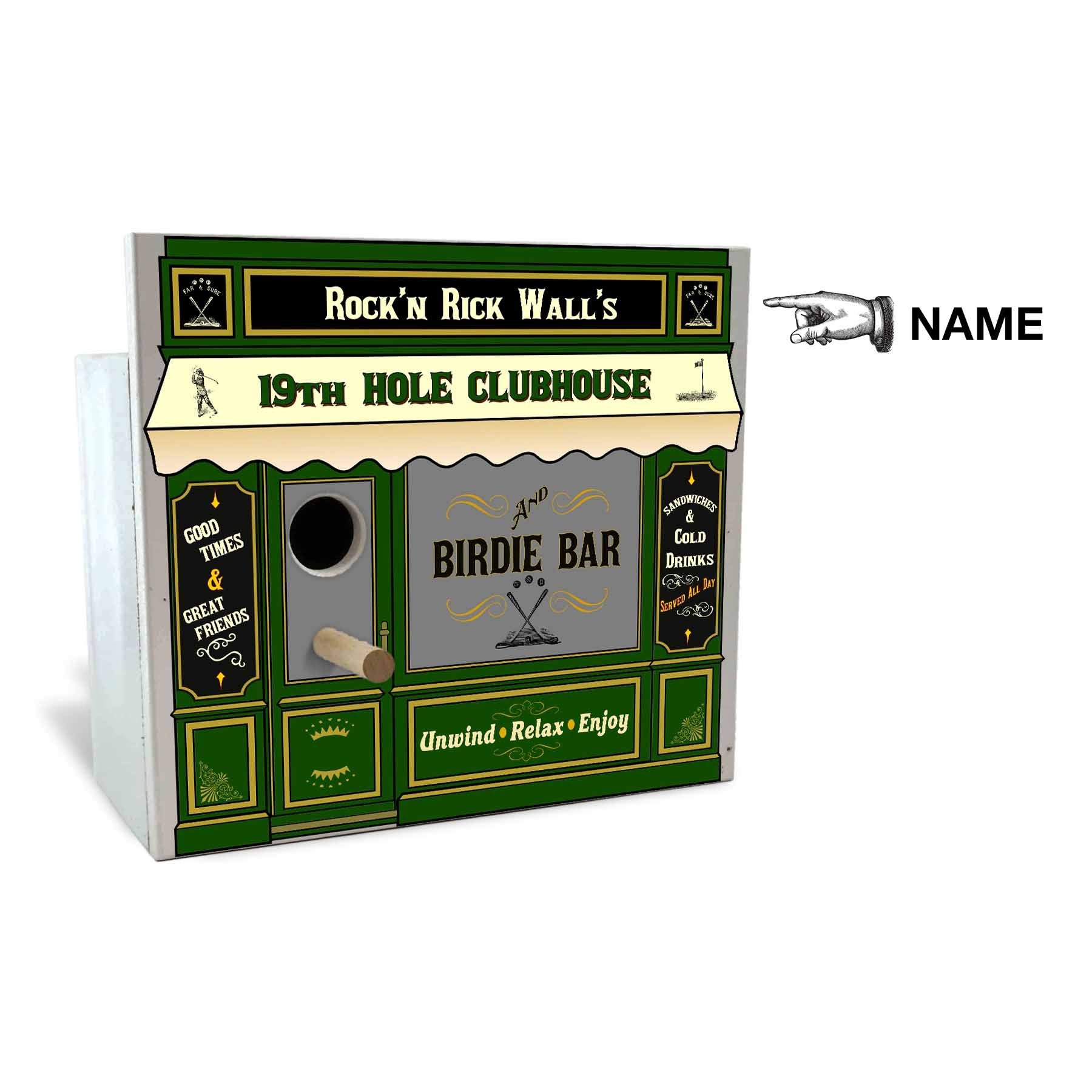 Golf Birdhouse - Personalized-Birdhouse-1000 Oaks Barrel-Top Notch Gift Shop