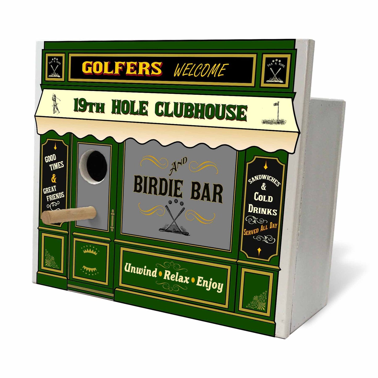 Golf Birdhouse - Personalized-Birdhouse-1000 Oaks Barrel-Top Notch Gift Shop