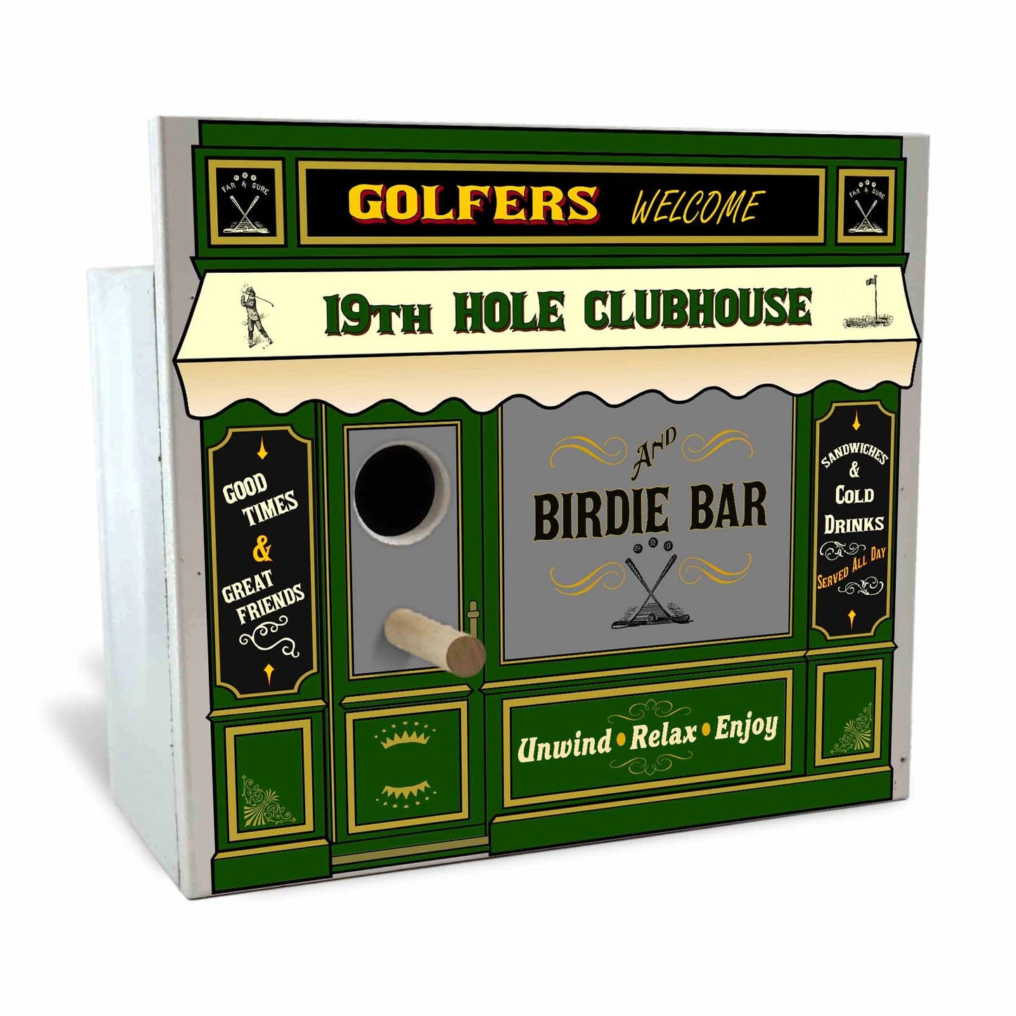 Golf Birdhouse - Personalized-Birdhouse-1000 Oaks Barrel-Top Notch Gift Shop
