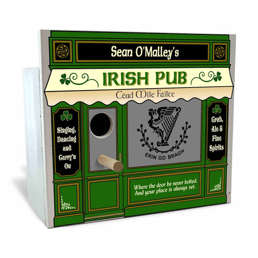 Irish Pub Birdhouse - Personalized-Birdhouse-1000 Oaks Barrel-Top Notch Gift Shop