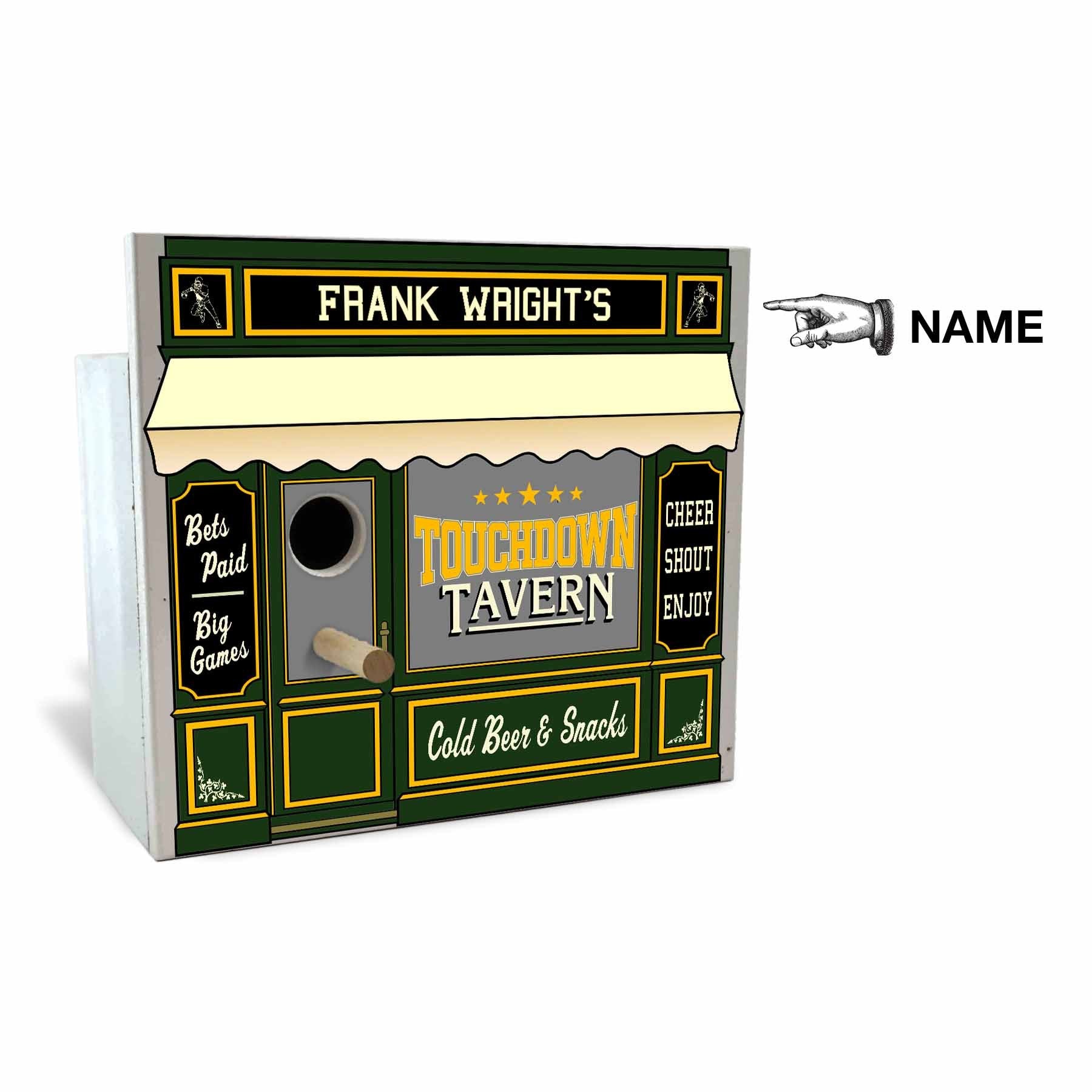 Touchdown Birdhouse - Personalized-Birdhouse-1000 Oaks Barrel-Top Notch Gift Shop