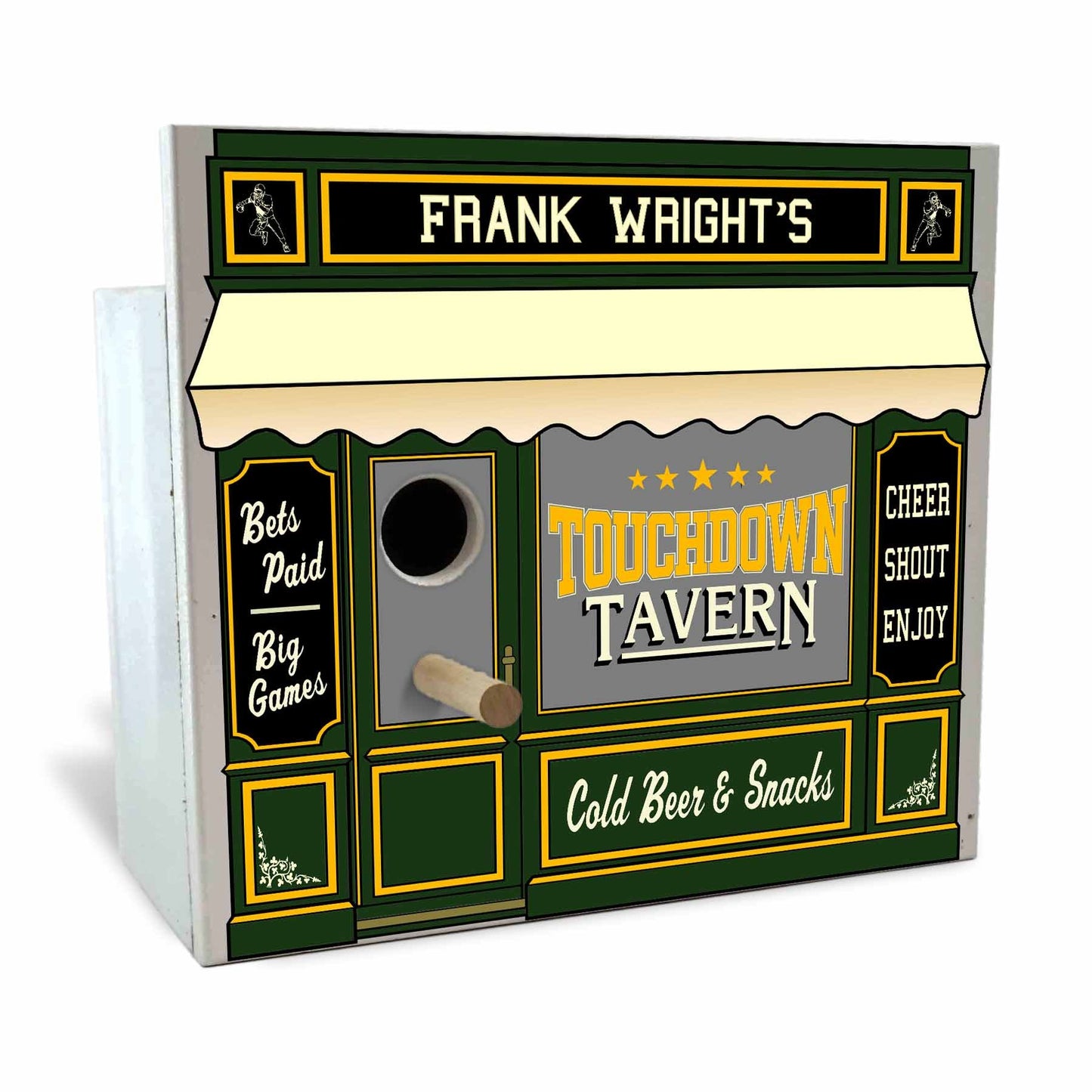 Touchdown Birdhouse - Personalized-Birdhouse-1000 Oaks Barrel-Top Notch Gift Shop