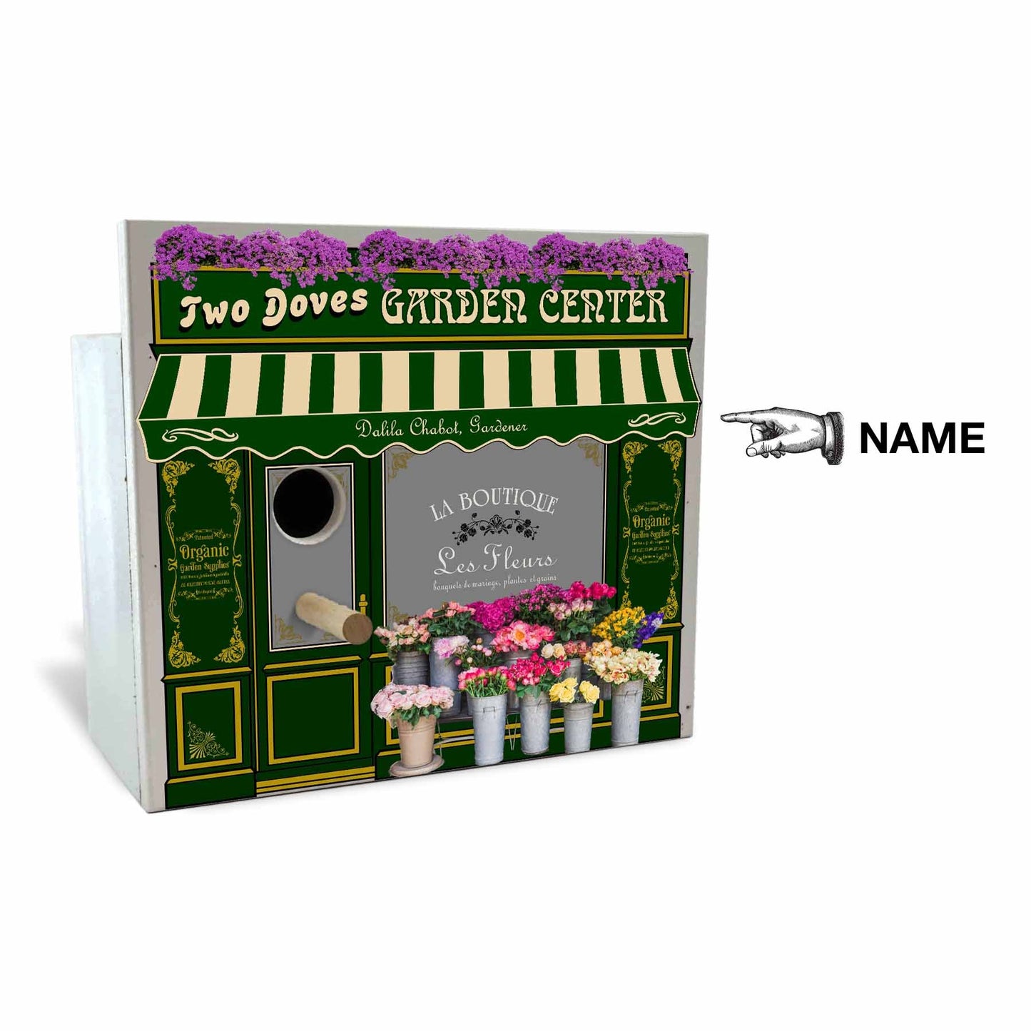 Garden Birdhouse - Personalized-Birdhouse-1000 Oaks Barrel-Top Notch Gift Shop