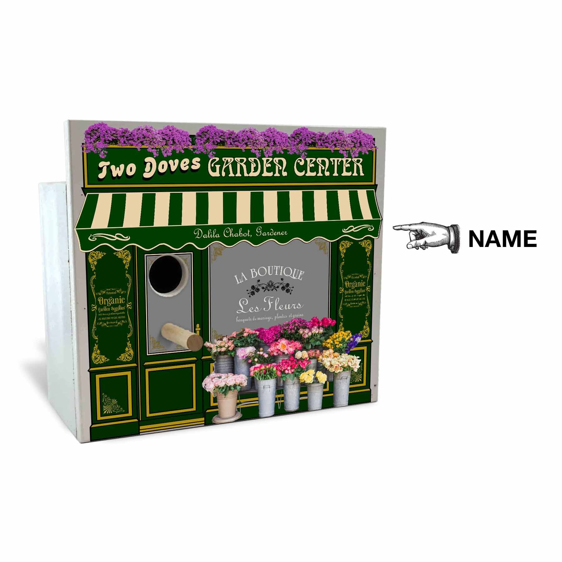 Garden Birdhouse - Personalized-Birdhouse-1000 Oaks Barrel-Top Notch Gift Shop