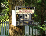 Coffee House Birdhouse - Personalized-Birdhouse-1000 Oaks Barrel-Top Notch Gift Shop