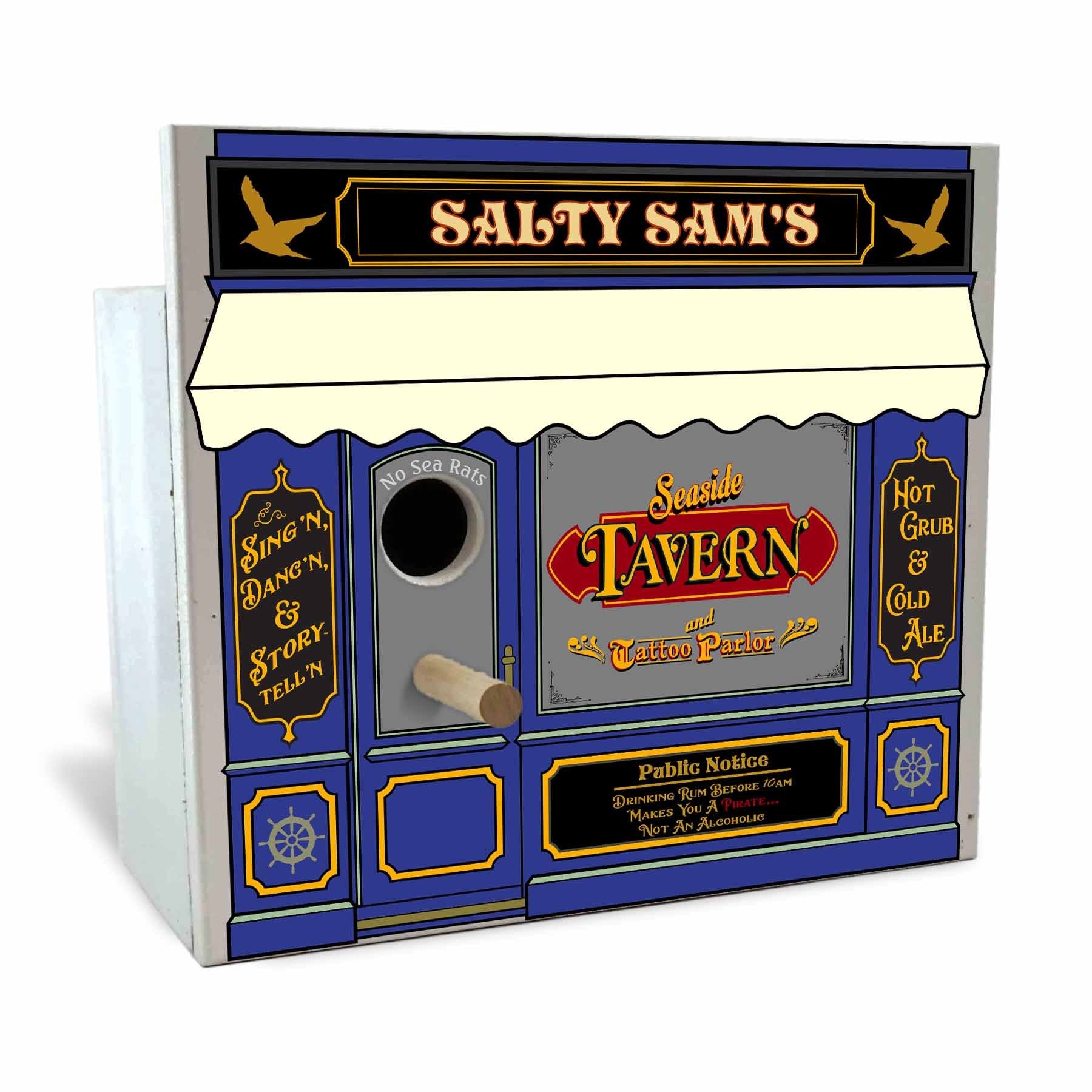 Seaside Tavern Birdhouse - Personalized-Birdhouse-1000 Oaks Barrel-Top Notch Gift Shop