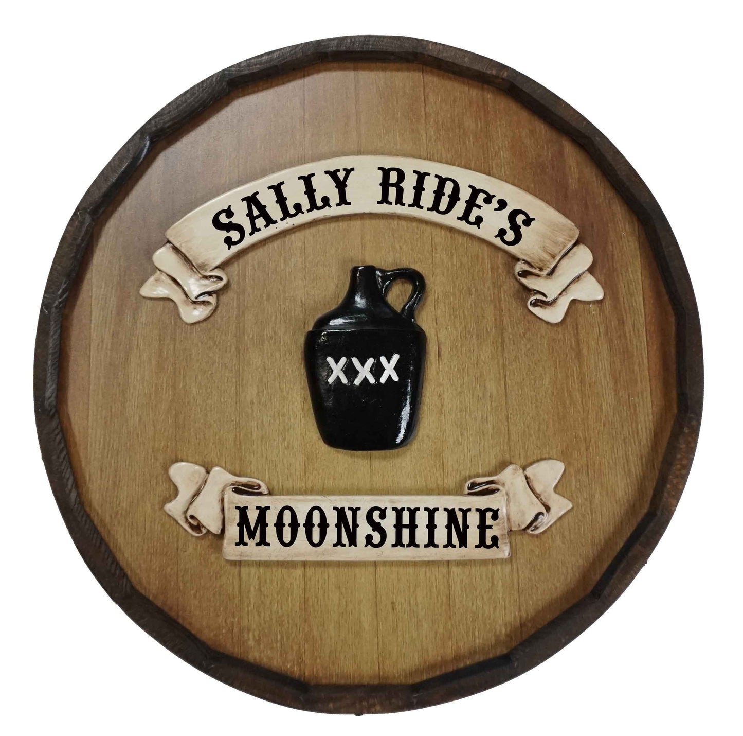 Moonshine Quarter Barrel Sign - Personalized-Barrel Sign-1000 Oaks Barrel-Top Notch Gift Shop