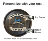 Swordfish Quarter Barrel Sign - Personalized-Barrel Sign-1000 Oaks Barrel-Top Notch Gift Shop