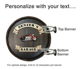 Motorcycle Quarter Barrel Sign - Personalized-Barrel Sign-1000 Oaks Barrel-Top Notch Gift Shop