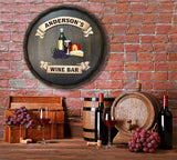 Wine and Cheese Quarter Barrel Sign - Personalized-Barrel Sign-1000 Oaks Barrel-Top Notch Gift Shop