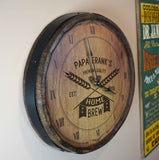 Home Brew Quarter Barrel Clock - Personalized-Clock-1000 Oaks Barrel-Top Notch Gift Shop