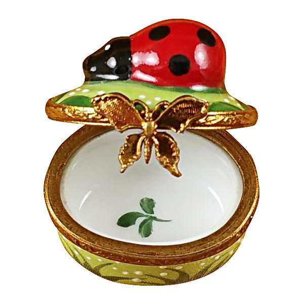 Mini Ladybug on Oval Limoges Box by Rochard™-Limoges Box-Rochard-Top Notch Gift Shop