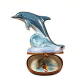 Dolphin with Baby Limoges Box by Rochard™-Limoges Box-Rochard-Top Notch Gift Shop