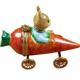 Rabbit in Carrot Car Limoges Box by Rochard™-Limoges Box-Rochard-Top Notch Gift Shop