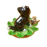 Cat on a Leaf Limoges Box by Rochard™-Limoges Box-Rochard-Top Notch Gift Shop