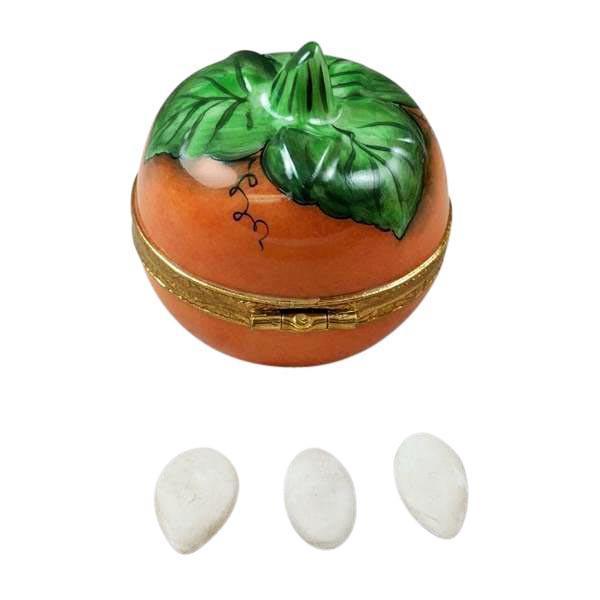 Pumpkin with Seeds Limoges Box by Rochard™-Limoges Box-Rochard-Top Notch Gift Shop