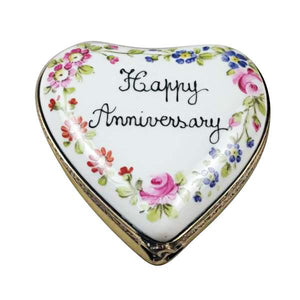 Anniversary Heart Limoges Box by Rochard™-Limoges Box-Rochard-Top Notch Gift Shop