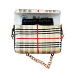 Burberry Purse with Black Amx Card Limoges Box by Rochard™-Limoges Box-Rochard-Top Notch Gift Shop