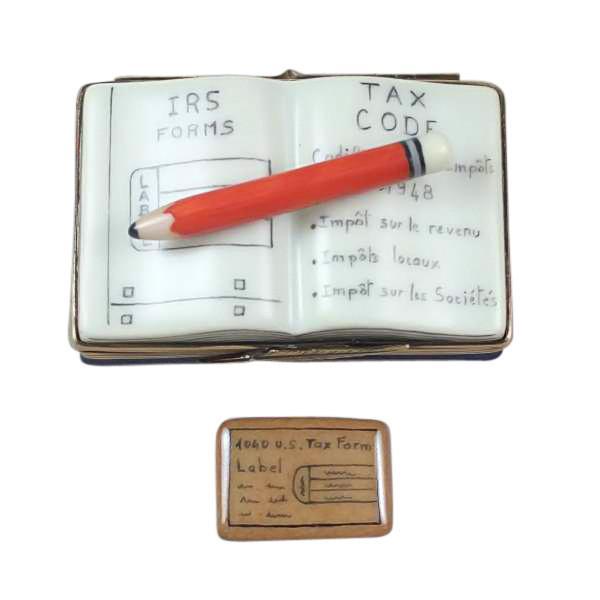 CPA Book Limoges Box by Rochard™-Limoges Box-Rochard-Top Notch Gift Shop