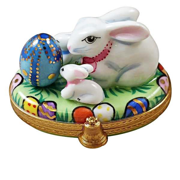 Bunny with Eggs and Babies Limoges Box by Rochard™-Limoges Box-Rochard-Top Notch Gift Shop