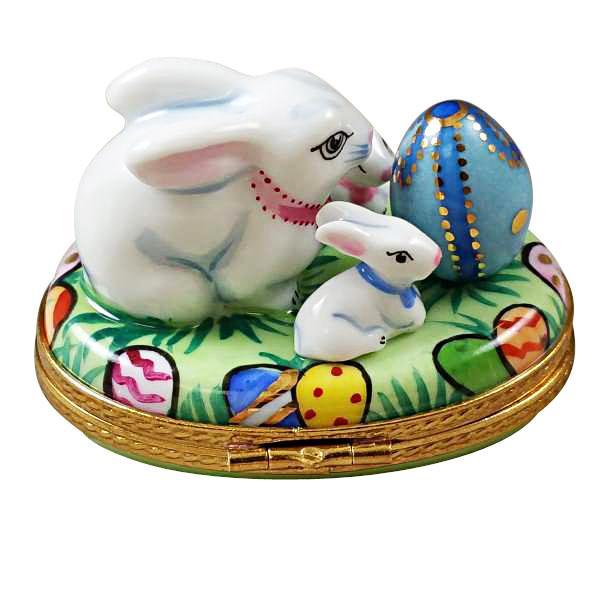 Bunny with Eggs and Babies Limoges Box by Rochard™-Limoges Box-Rochard-Top Notch Gift Shop