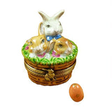 3 Rabbits in Basket Limoges Box by Rochard™-Limoges Box-Rochard-Top Notch Gift Shop