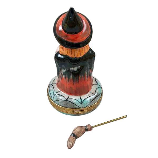 Witch with Broom and Cauldron Limoges Box by Rochard™-Limoges Box-Rochard-Top Notch Gift Shop