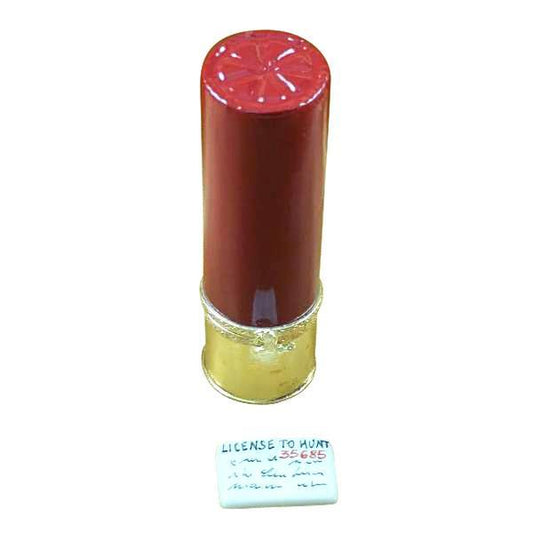 Shotgun Shell with Hunting License Limoges Box by Rochard™-Limoges Box-Rochard-Top Notch Gift Shop