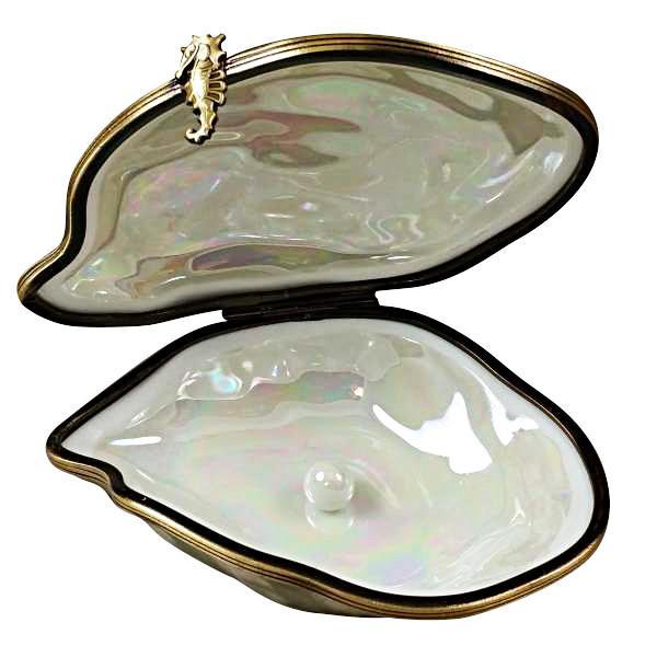 Oyster with Pearl Limoges Box by Rochard™-Limoges Box-Rochard-Top Notch Gift Shop