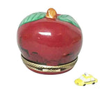 I Love New York Apple with Taxi Limoges Box by Rochard™-Limoges Box-Rochard-Top Notch Gift Shop