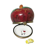 I Love New York Apple with Taxi Limoges Box by Rochard™-Limoges Box-Rochard-Top Notch Gift Shop