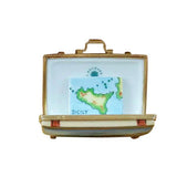 Sicily Suitcase with Removable Map Limoges Box by Rochard™-Limoges Box-Rochard-Top Notch Gift Shop