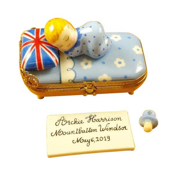 Archie Harrison Mountbatten-Windsor Limoges Box by Rochard™-Limoges Box-Rochard-Top Notch Gift Shop