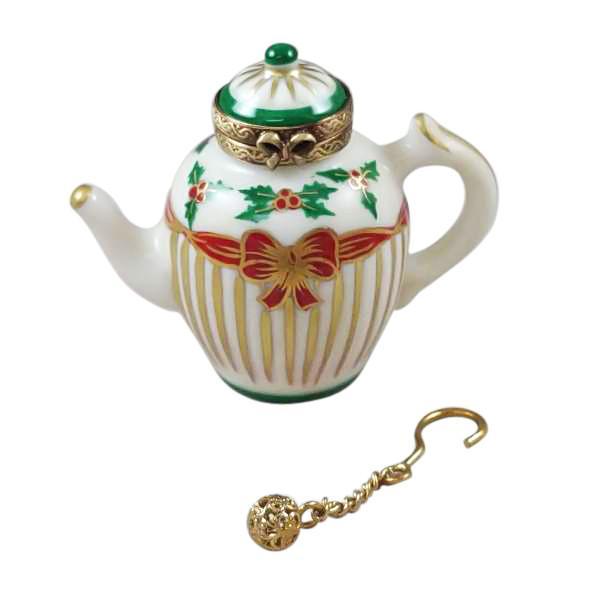 Christmas Teapot Limoges Box by Rochard™-Limoges Box-Rochard-Top Notch Gift Shop