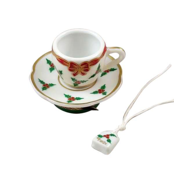 Christmas Teacup Limoges Box by Rochard™-Limoges Box-Rochard-Top Notch Gift Shop