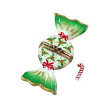 Holly Candy with Candy Cane Limoges Box by Rochard™-Limoges Box-Rochard-Top Notch Gift Shop