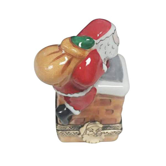 Santa Claus On Roof Limoges Box by Rochard™-Limoges Box-Rochard-Top Notch Gift Shop